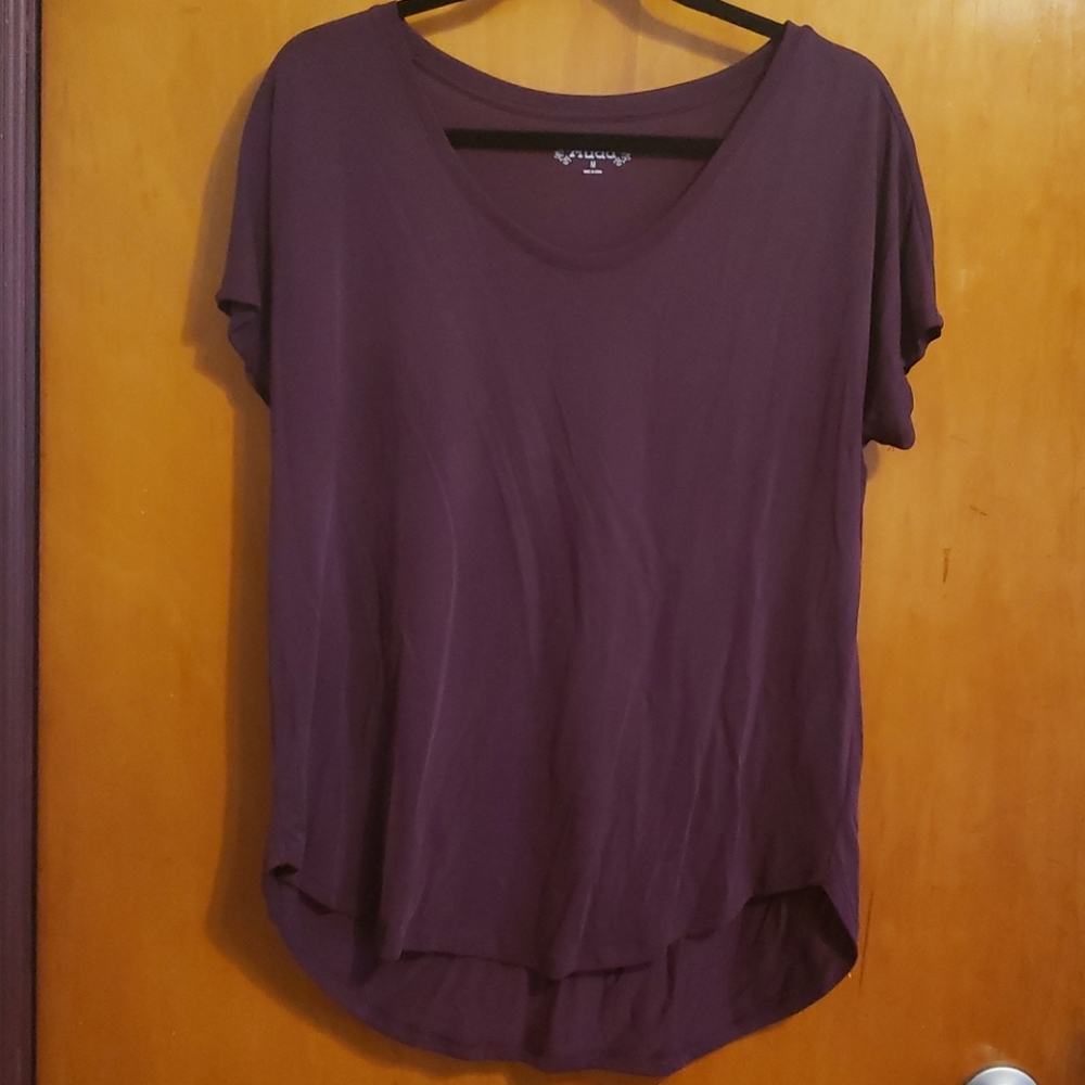 Purple high-low t-shirt